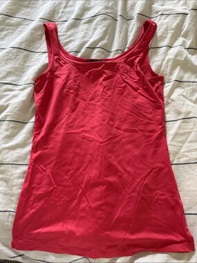 Victor Alfaro Bright Red Scoop Neck Tank. XS